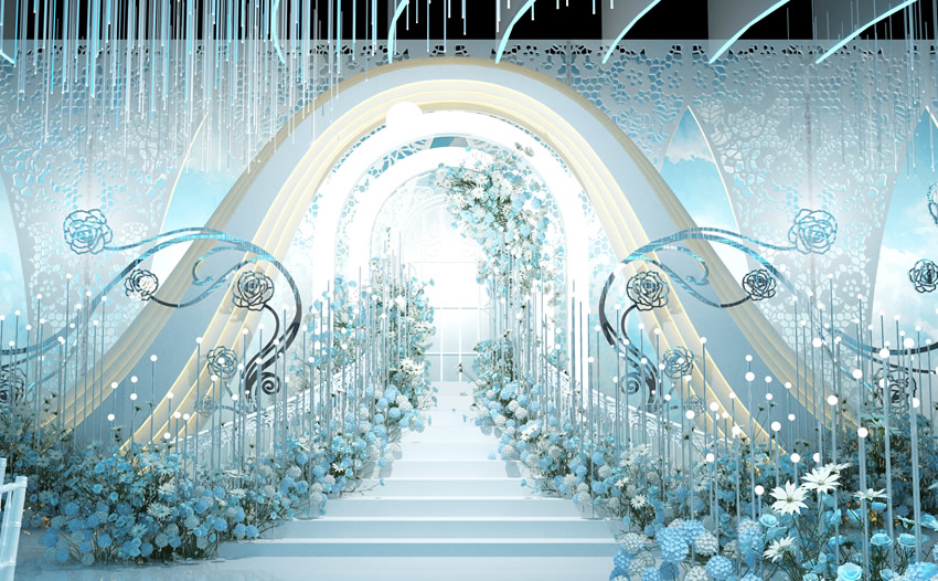 城西釡香烙馍村水晶厅效果展示